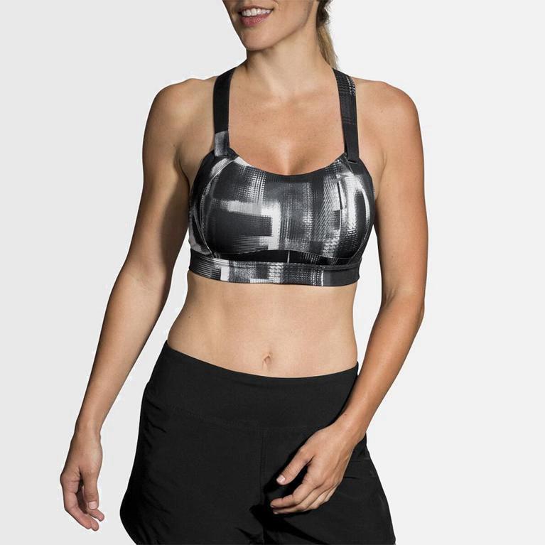 Brooks Juno Sports NZ - Women's Running Bra - Grey (93870-THUZ)